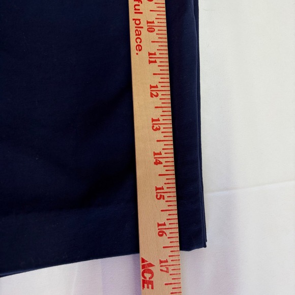 Lilly Pulitzer Womens Shorts Navy Blue Chino Cotton Spandex Size 10 Preppy - Picture 8 of 9